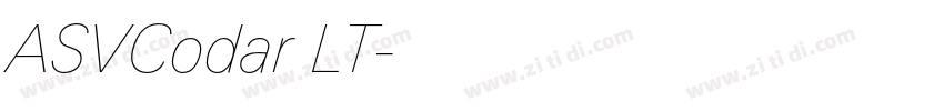 ASVCodar LT字体转换